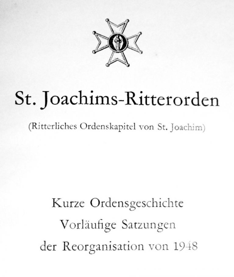 The Order of Saint Joachim